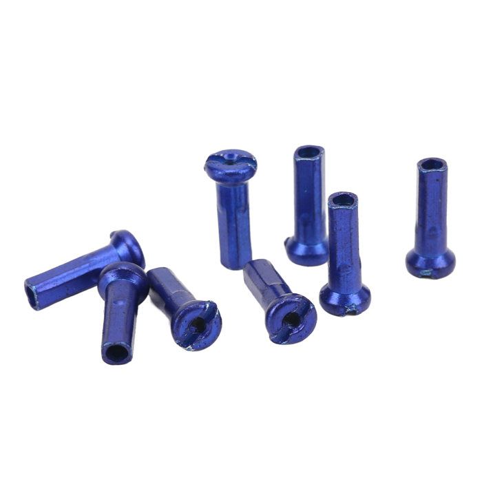 Lot de 80 écrous de rayons de vélo en fer de 14 mm pour fil de rayon 14G