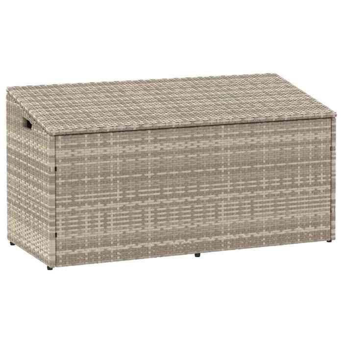vidaXL Boîte de rangement de jardin Rotin