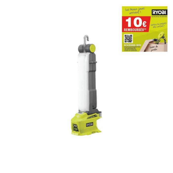 Lampe LED Modulable RYOBI 18V One+ – 850 Lumens – Compatible Batteries One+ – Modèle R18AL
