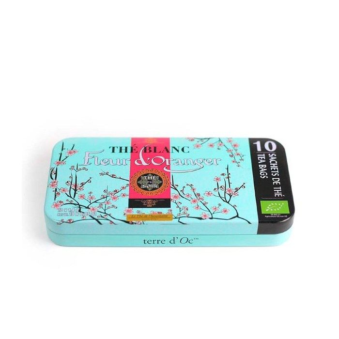 Thés - Nature & Découvertes : Thé blanc bio nomade fleur doranger