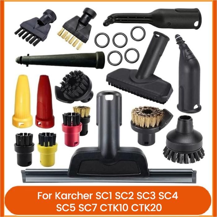 Ensemble DAccessoires pour Tête de Brosse et Buse pour Karcher SC1 SC2 SC3 SC4 SC5 Nettoyeur Vapeur SC7 CTK10 CTK20 - Sodial