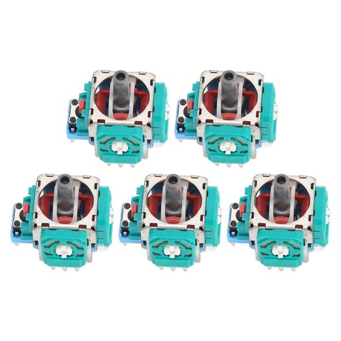 Lot De 5 Manettes Analogiques Drift Fix Mod - Joystick 3D PS4 PS5 Xbox One Jaune