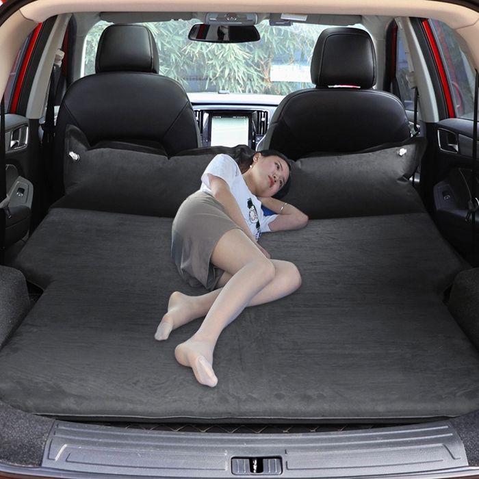 Matelas de couchage universel en daim pour voiture Matelas gonflable de voyage pour SUV tout-terrain taille: 195 x 130 x 109 cm