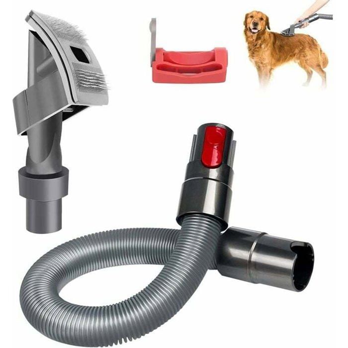 Comparer les prix de Brosse aspirateur pour chien - PZCC - Poils d’animaux - Extension - Verrou - Compatible Dyson V7 V8 V10 V11 V12 V15