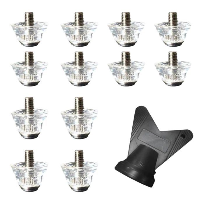 Lot de 12 crampons de football à visser antidérapants accessoires de rechange professionnels pour crampons de football