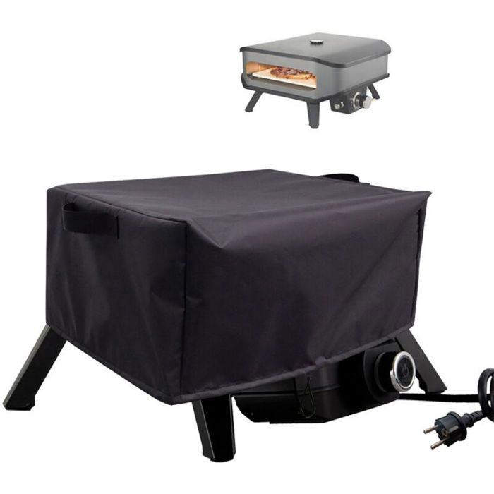 Housse de four à pizza imperméable et anti-poussière en tissu Oxford 420D avec cordon de serrage à double boucle