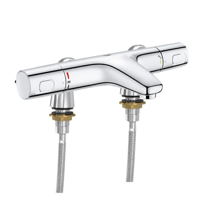 Grohe Mitigeur baignoire thermostatique Precision Trend avec colonnettes IdroFlex