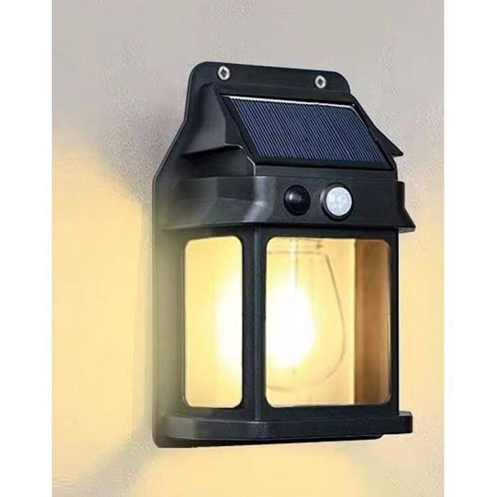 Lumière solaire extérieure applique murale Lumière de sécurité LED étanche IP65 de jardin patio Lumière solaire extérieure applique murale Lumière de sécurité LED étanche IP65 de jardin patio
