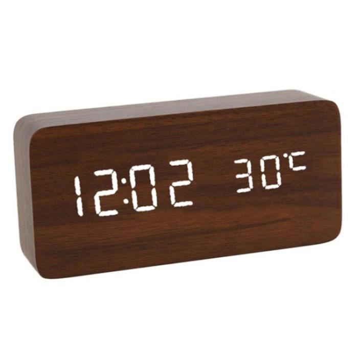 Réveil à Projection Numérique Avec Projection à 180° Et Affichage De La Temperature Alimentation Usb Et Piles Ideal Pour La Chambre 90738835