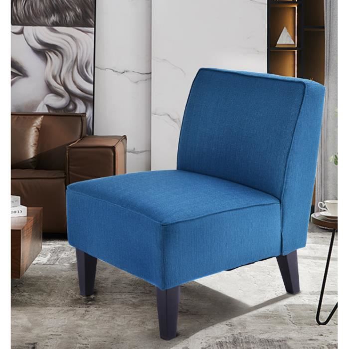 Siège Rembourré Fauteuil Cabriolet VidaXL Avec Repose-Pied - Tissu Noir, Accoudoirs Rembourrés Siège Détente Canapé