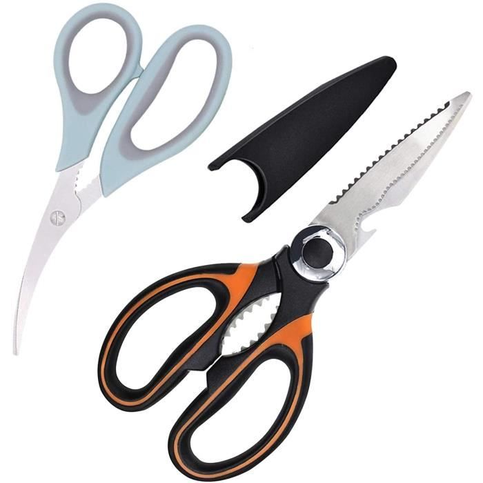 SeaNpem Cisailles à Volaille Robustes En Acier Inoxydable Avec Poignée à Ressort Et Verrou De Sécurité