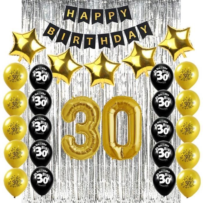 Sunarrive Deco Anniversaire 30 Ans Noir Et Or Decoration Ballons 30 Ans Pour Homme Femme 3276 Achat Vente Ballon Decoratif Cdiscount Sunarrive Deco Anniversaire 30 Ans Noir Et Or Decoration Ballons 30 Ans Pour Homme Femme 3276 Achat Vente Ballon Decoratif Cdiscount