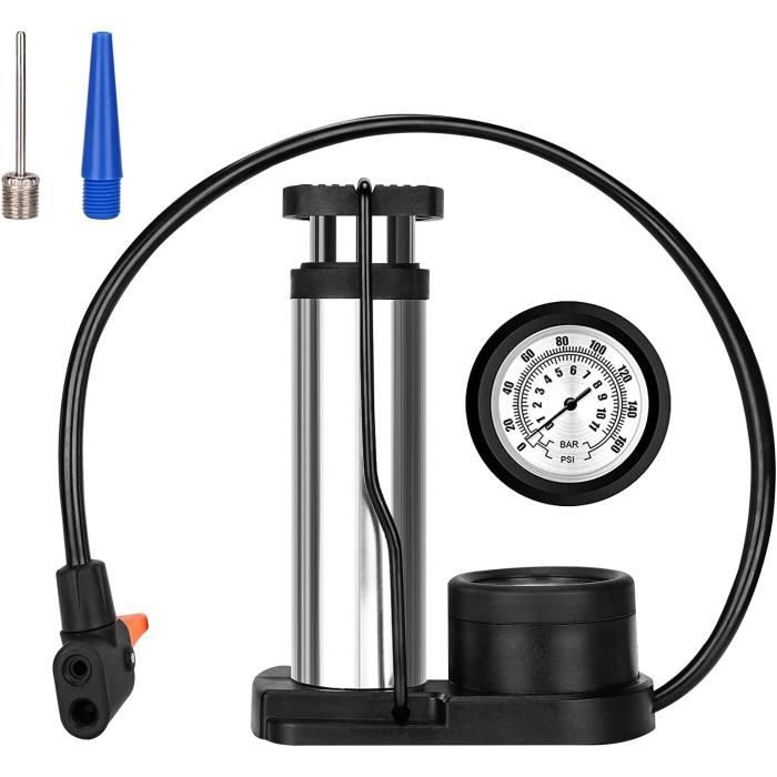 Bicicletta Mini Pompa Aria Pompa A Mano Doppia Testa Bike AV DV SV Auto Dunlop Valve - Foto 6