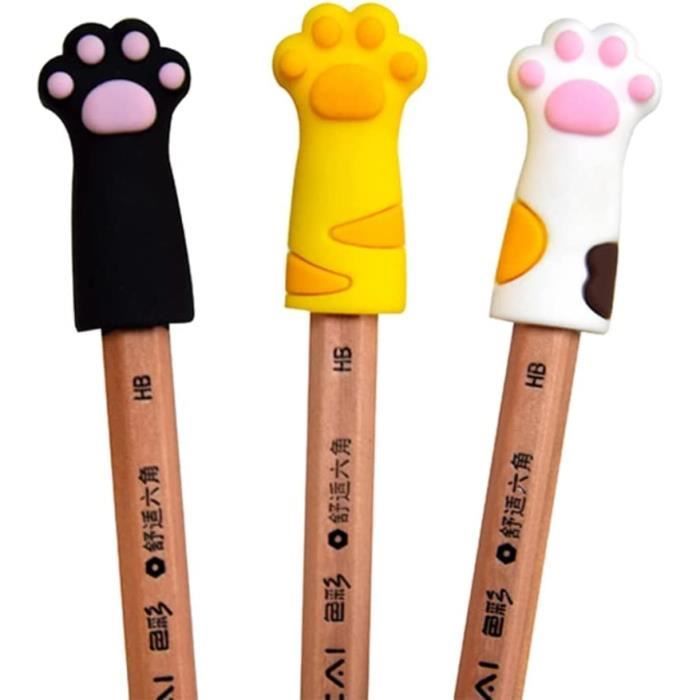 10 Capuchons Silicone Pour Crayons - Déco Noël Halloween - Antistress Pour Enfants & Étudiants