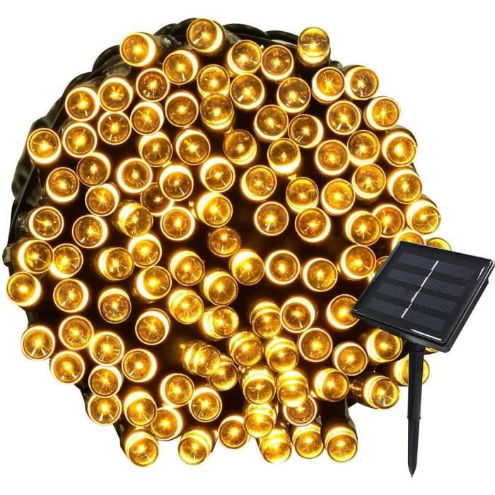 Guirlande Lumineuse Noël 200 LED étanche 20m – IP44, 8 Modes, Pour Intérieur/extérieur, Sapin, Mariage, Fête