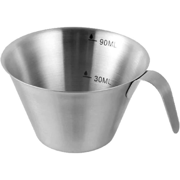Alipis Casserole en acier inoxydable avec bec verseur, 500 ml, petite