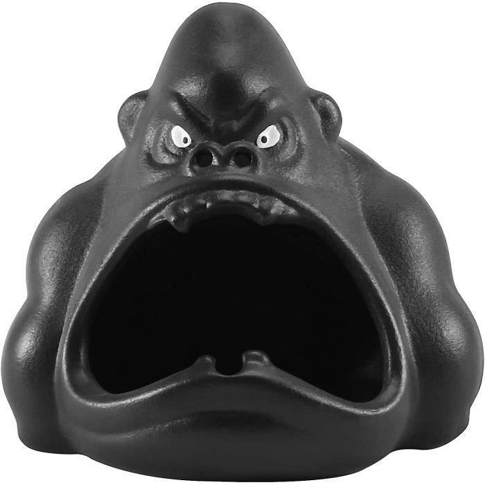 Cendrier En Métal Avec Motif Animal (Léopard) - Design Pratique à Pression Rotative - 9 X 7 Cm - Idéal Pour Intérieur Et Extérieur