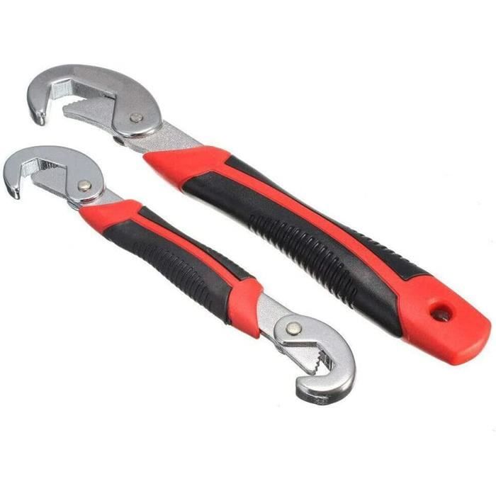 Clé à Molette Large Ouverture - 15,2 Ou 20,3 Cm, Mâchoire Jusqu'à 40 Mm, Pour Plomberie Et Bricolage