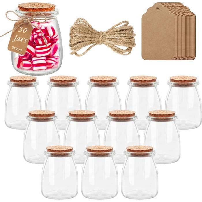 Lot De 18 Petits Pots En Verre Avec Couvercles - Neufs - Idéal Pour Épices Ou Bricolage