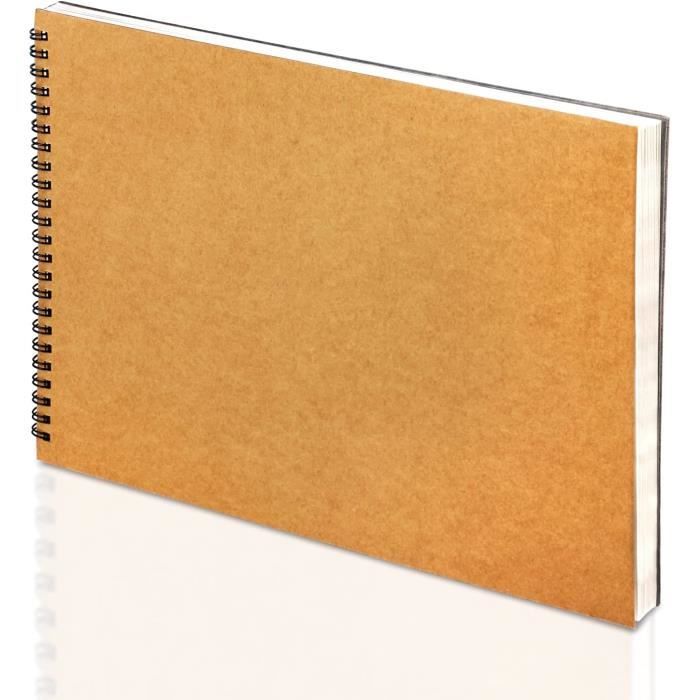 Carnet De Croquis Spirale 24 Pages - Papier 160 G/m² Pour Dessin, Aquarelle, Voyage