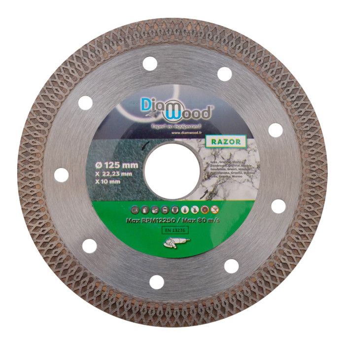 Disque Diamant Razor D 125 X Al 22 23 X Ht 10 X Ep 1 2 Mm