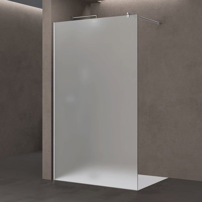 worst Eerste kijk in Paroi de douche à l'italienne opaque 120cm pare-douche sérigraphié Sogood  Bremen1VS verre de sécurité 8mm 120x200 stabilisateur rond - Cdiscount  Bricolage