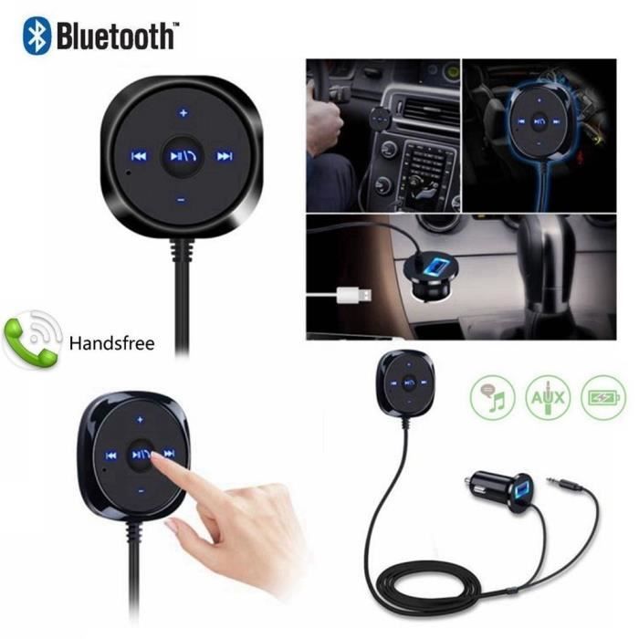 Kit Main Libre Bluetooth Voiture Récepteur Musique Stereo 3.5mm AUX  magnétique Chargeur USB - Achat / Vente kit bluetooth téléphone Kit Main  Libre Bluetooth Vo - Cdiscount