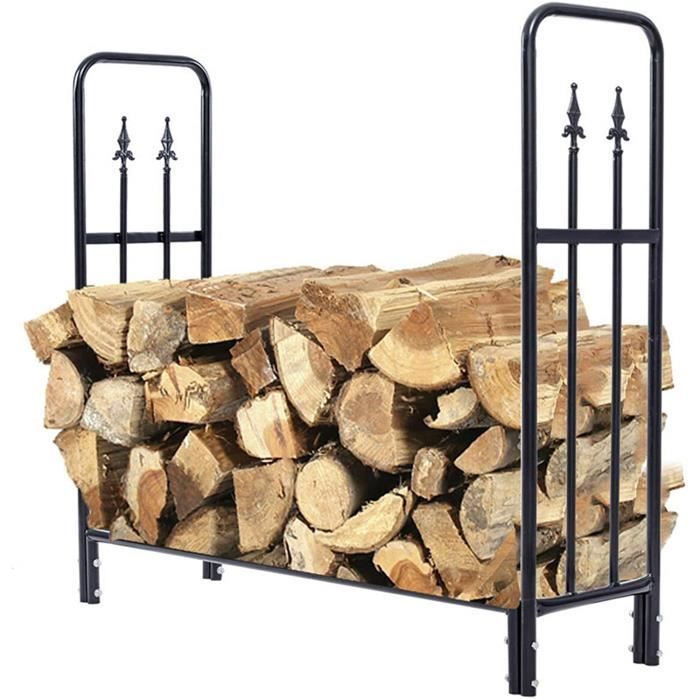 Grille Cheminée Ronde Acier 43,2 Cm – Barre 1,9 Cm, Robuste & Stable, Support Bûches Intérieur/Extérieur