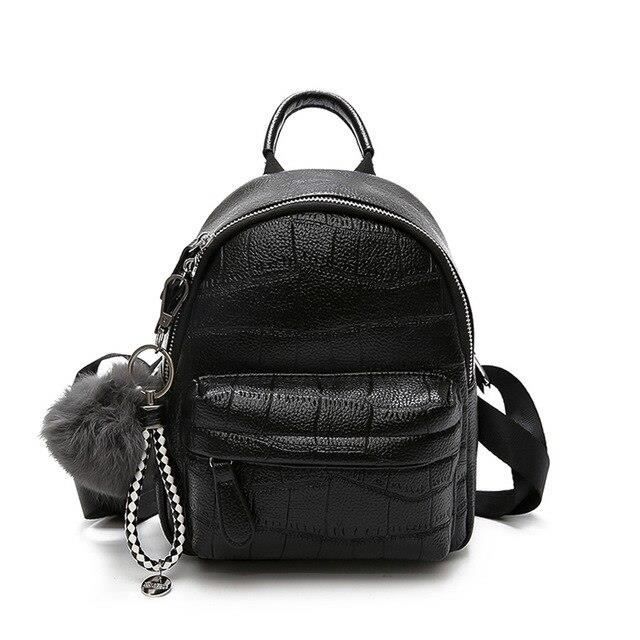 Mini sac sales a dos cuir