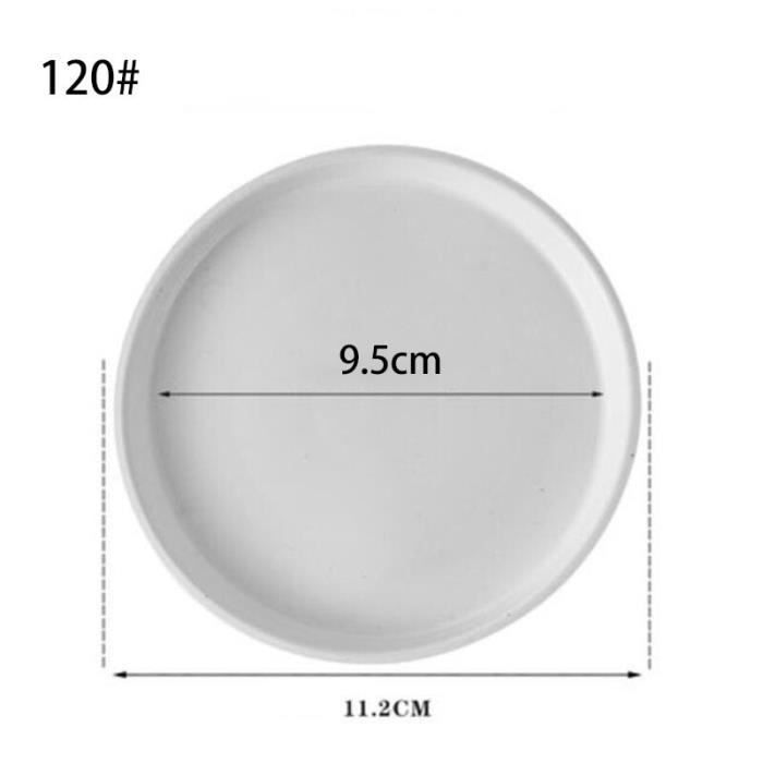 Soucoupes Pour Plantes Kisangel - Lot De 10 Plateaux Ronds Transparents 26x26 Cm - Sans Fond, Pour Pots Intérieur