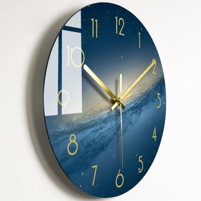 Horloge en verre miroir maison de Mantel Bureau Ornement Décoration Quartz Cadeau De Luxe Nouveau 