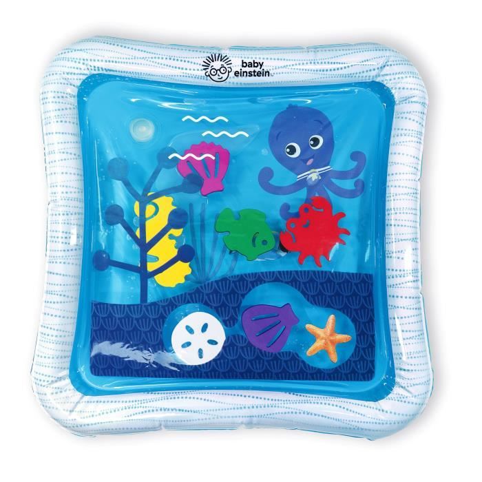 Baby Einstein Tapis d'Éveil Bébés Opus’ Ocean of Discovery Tapis d'Eau Gonflable 6 Animaux Flottantes Idéal pour Jouer sur le Ventre Exploration Sensorielle Facile à Nettoyer 0 36m