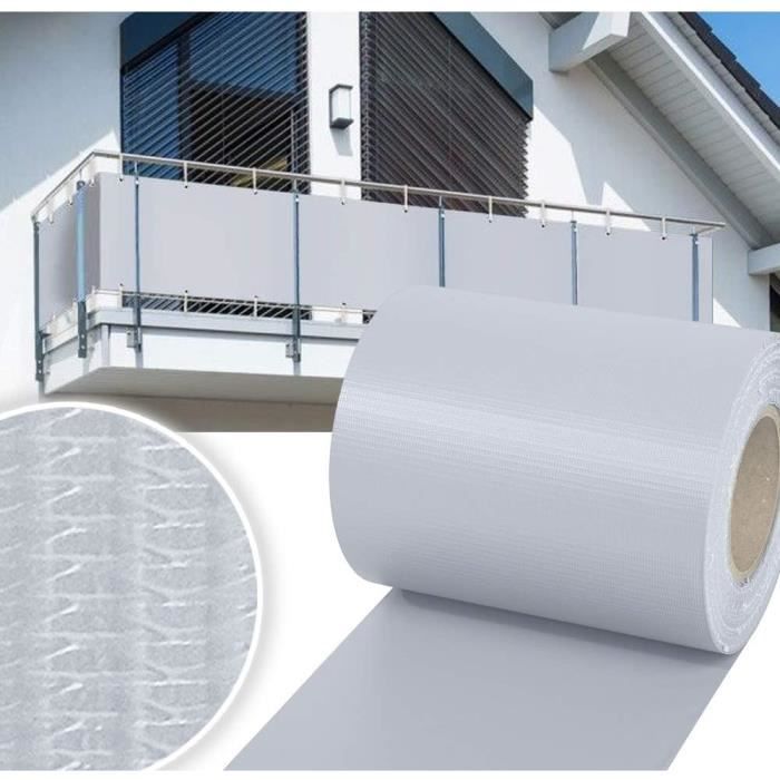 Bande Brise-vue PVC Pour Clôture Jardin 35m X 19cm | Protection Intimité Et Vent - Anthracite, 30 Clips Inclus