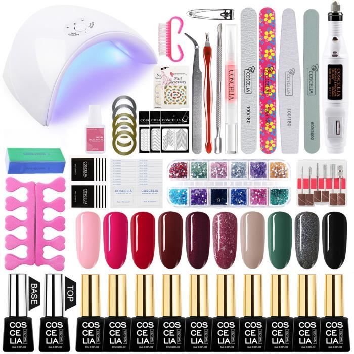 Kit Manucure Vernis Semi Permanent Avec Ponceuse