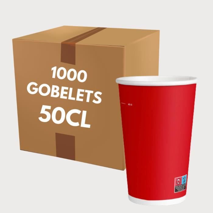 1000 gobelets carton