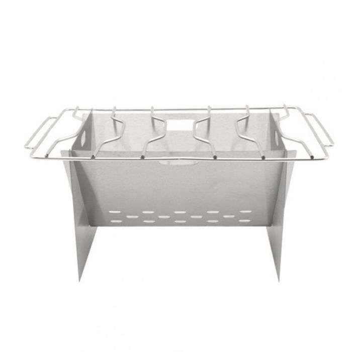 Foyer pliable inox - Réchaud & grill camping