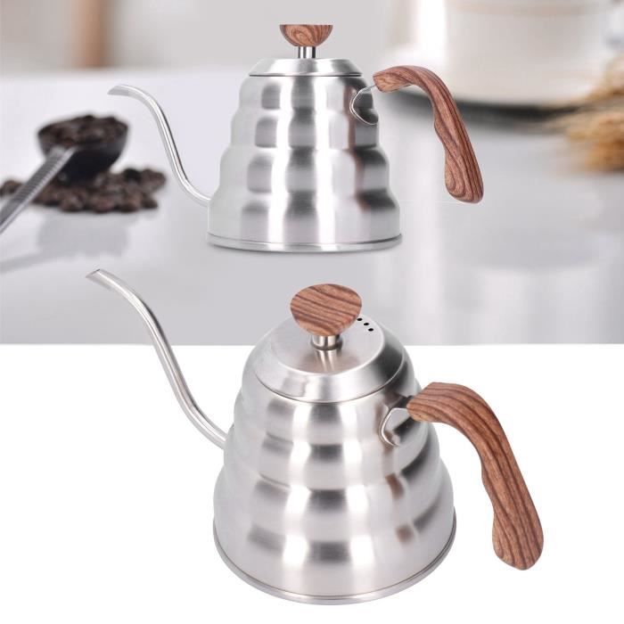 Bouilloire pour café et thé 1.2L, Pot à café en acier inoxydable avec ...