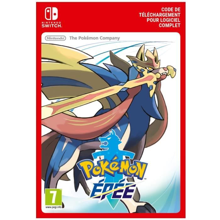 Pokémon Épée • Code de téléchargement pour Nintendo Switch