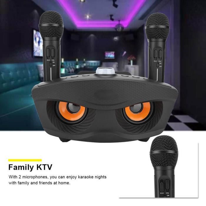 Microphone Karaoké Sans Fil 4 En 1 – Haut-parleur, MP3, Enregistreur – Bluetooth, Batterie 1800 MAh