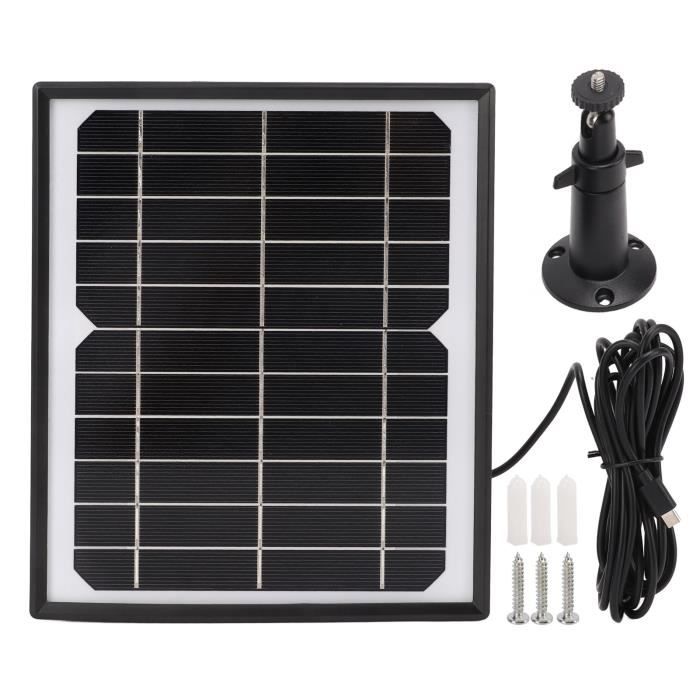 Eosnow Panneau Solaire Portable 50 W, Cadre En Aluminium, Silicium Monocristallin Avec Câble De