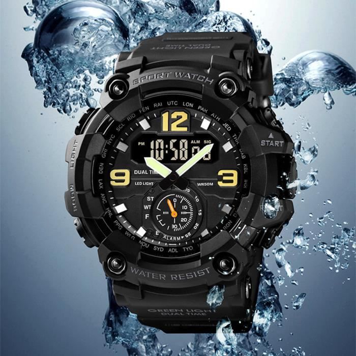 Montre numérique étanche 50M pour hommes - SKMEI - 1343 - Automatique