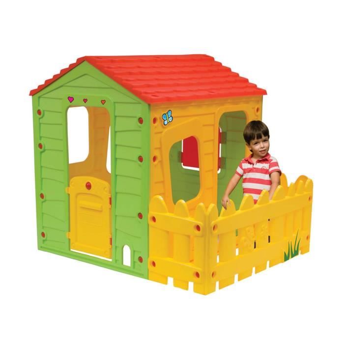  Cabane enfant en PVC Fermette - 1.18 x 1.46 x 1.27 m 