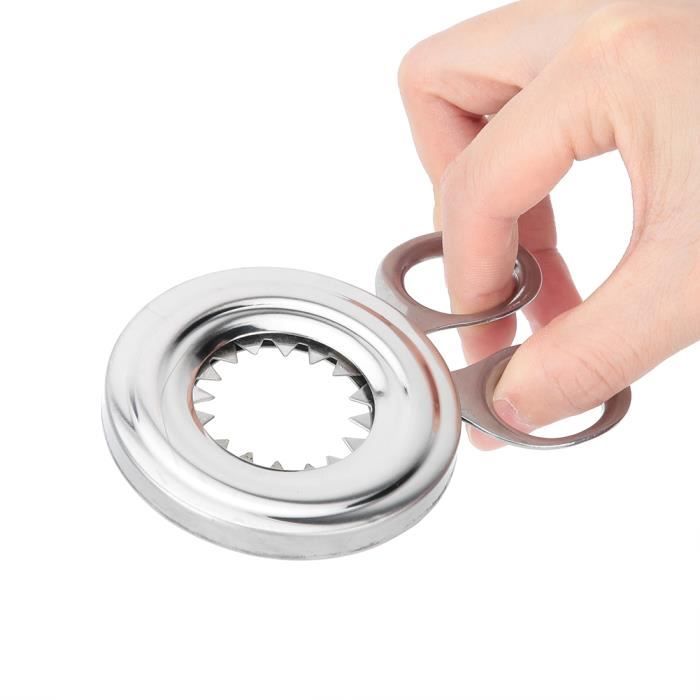 Coupe-Œufs En Acier Inoxydable Avec Base Stable - Trancheuse Lisse Pour Œufs Durs, Fruits, Légumes - Lame Dentelée Facile à Nettoyer