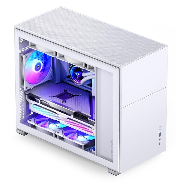 Boîtier MATX - JONSBO - D31 - Verre trempé - Blanc - Design élégant