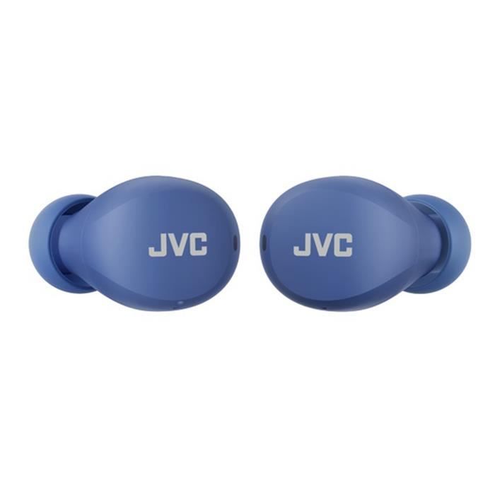 JVC HA-A6T Bleu - Écouteurs intra-auriculaires Gumy mini True Wireless IPX4 - Bluetooth 5.1 - Micro intégré - Autonomie 7.5 + 15.5 h