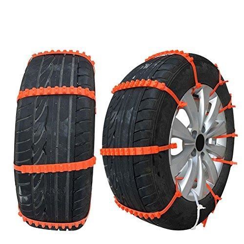 Lot De 10 Chaînes à Neige Réglables Pour Moto Et Scooter - Antidérapant Caoutchouc Hiver