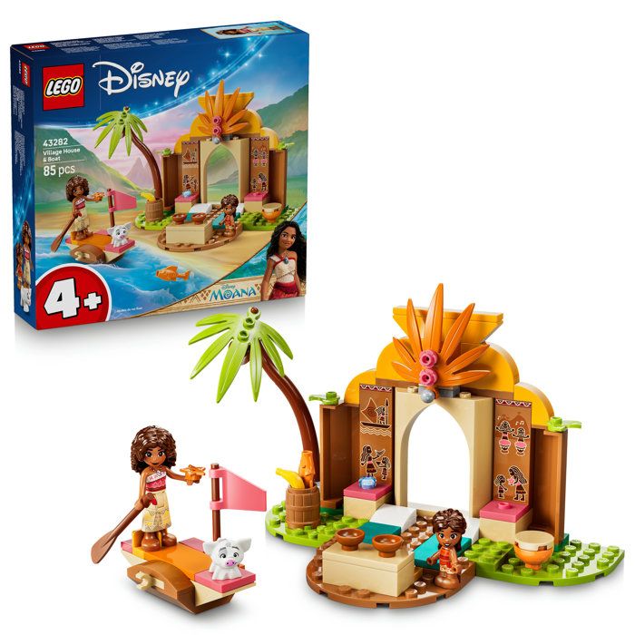 LEGO Disney Princess Maison de village et pirogue de Vaiana 43282 - vue 3