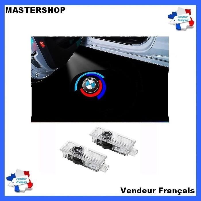 Lot 4 Projecteurs Logo LED Pour Portières Voiture - Compatible Mercedes A B C E M G AMG, Modèles 2010+