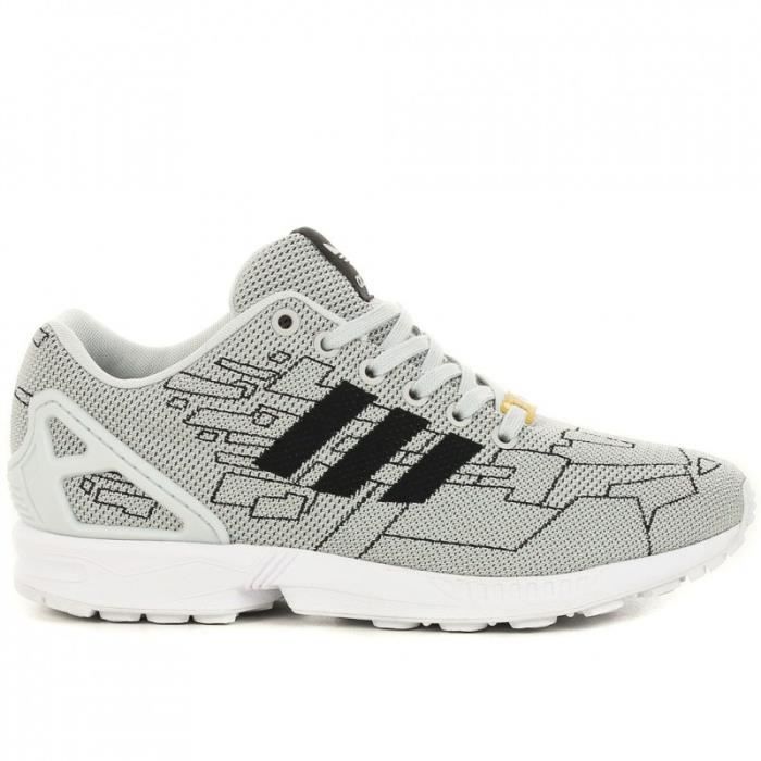 zx flux weave grise
