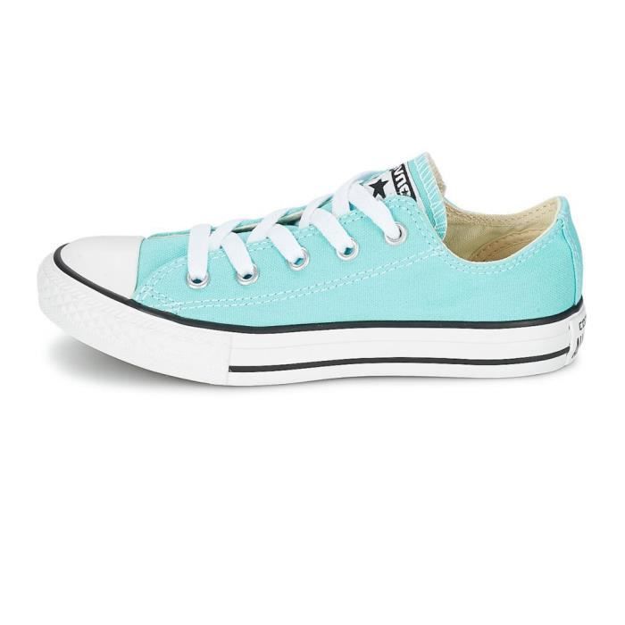 converse basse turquoise